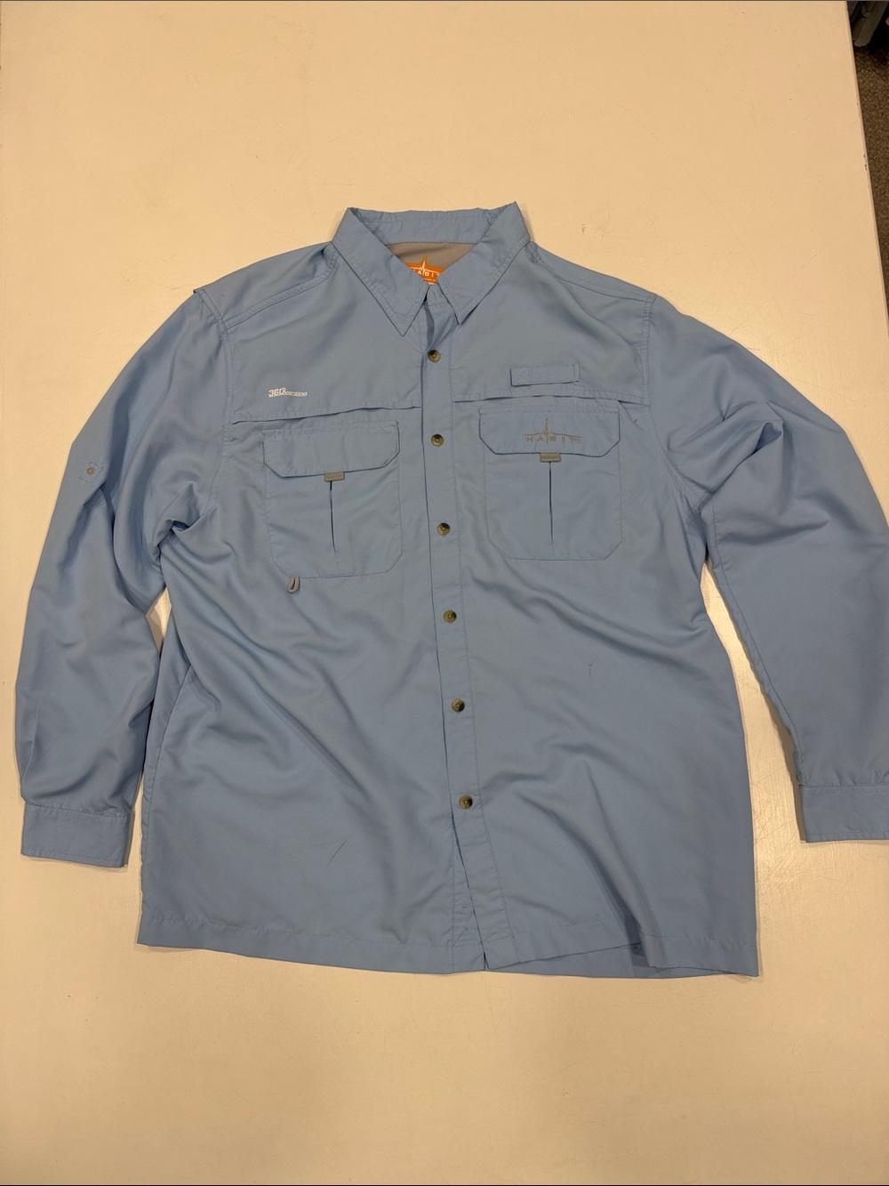 Habitat Men’s Light Blue Lightweight Fishing Shirt